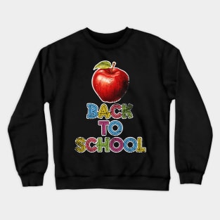 Back To School Apple For Teacher Crewneck Sweatshirt